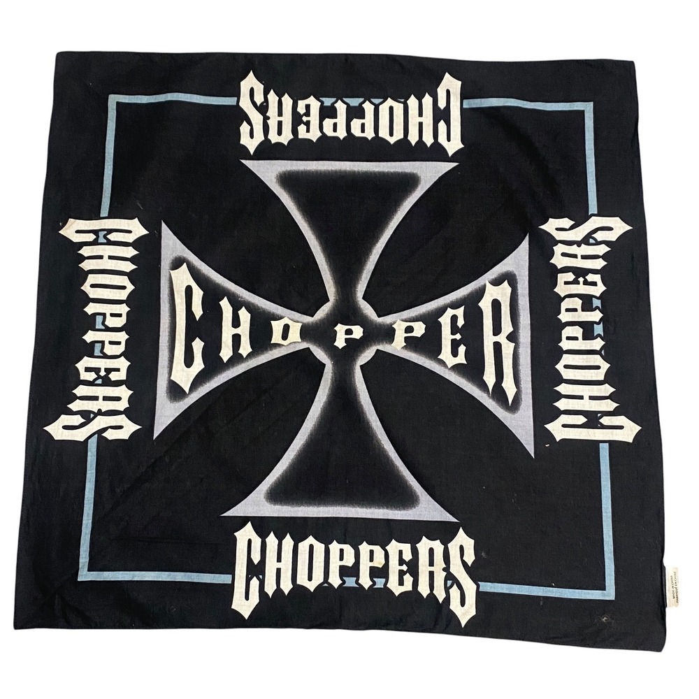 Y2K Black Choppers Cotton Bandana